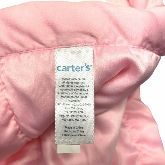 Carters Unicorn Lovey Girls Security Blanket Plush White Pink Cuddle Buddy Satin - Picture 8 of 12